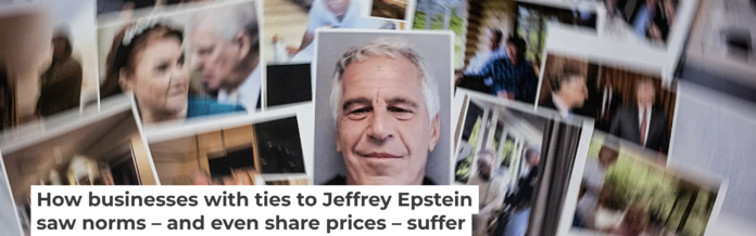 Beyond the well-known names, Jeffrey Epstein’s network of contacts had infiltrated the boardrooms of hundreds of major U.S. companies, with clear consequences for corporate conduct. Martin BUREAU/AFP via Getty Images